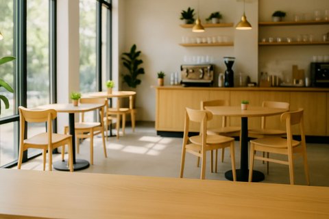 Professional cafe environment